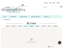 Tablet Screenshot of loveshoppingholics.com